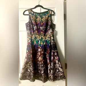 Floral Sleeveless Cocktail Dress